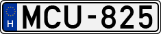 license plates of Hungary, Cars (1990)