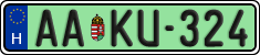 license plates of Hungary, Regular plates (2022)