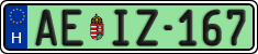 license plates of Hungary, Regular plates (2022)