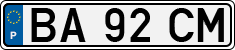 License plate of Portugal, Regular plates