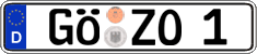 German license plate, Regular plates