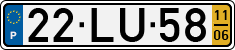 License plate of Portugal, Regular plates