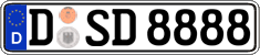 German license plate, Regular plates