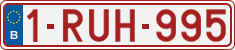 License plate of Belgium, Regular plates (2010)