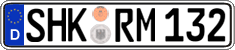 German license plate, Regular plates