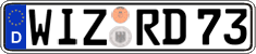 German license plate, Regular plates