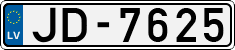 License plate of Latvia, Regular car plates