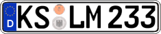 German license plate, Regular plates