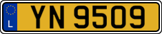 License plate of Luxembourg, 2003 year system