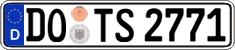 German license plate, Regular plates