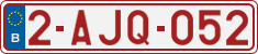 License plate of Belgium, Regular plates (2010)