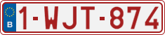 License plate of Belgium, Regular plates (2010)