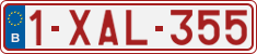 License plate of Belgium, Regular plates (2010)