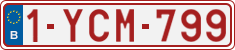 License plate of Belgium, Regular plates (2010)