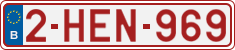 License plate of Belgium, Regular plates (2010)