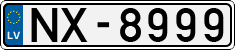 License plate of Latvia, Regular car plates