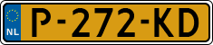 License plate of the Netherlands, Cars