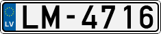 License plate of Latvia, Regular car plates