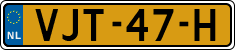 License plate of the Netherlands, Light Commercial Vehicles (1994 system)
