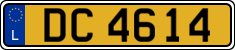 License plate of Luxembourg, 2003 year system