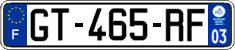 French license plate, SIV (ordinary)