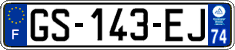 French license plate, SIV (ordinary)