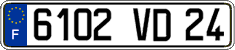 French license plate, FNI