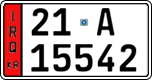 License plate of Iraq, 2022 year system