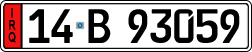 License plate of Iraq, 2022 year system