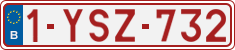 License plate of Belgium, Regular plates (2010)