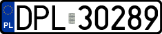 License plates of Poland, Regular car plates