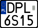 License plates of Poland, Regular car plates