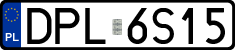 License plates of Poland, Regular car plates