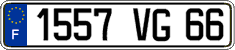 French license plate, FNI