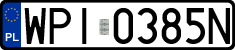 License plates of Poland, Regular car plates