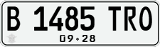 License plate of Indonesia, Regular plates