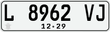 License plate of Indonesia, Regular plates