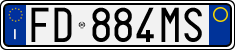 License plate of Italy, Cars (1994 year series)