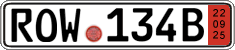 German license plate, Export transit plates