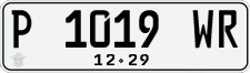 License plate of Indonesia, Regular plates