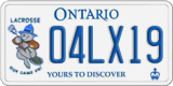 Ontario, Specialty plates (12AB34)
