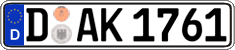 German license plate, Regular plates