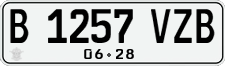 License plate of Indonesia, Regular plates