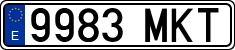 License plates of Spain, Ordinary (2000)