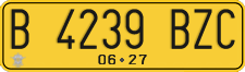 License plate of Indonesia, Commercial vehicles