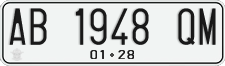 License plate of Indonesia, Regular plates
