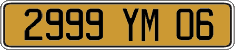 French license plate, FNI