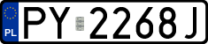 License plates of Poland, Regular car plates