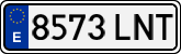 License plates of Spain, Ordinary (2000)