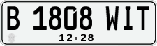 License plate of Indonesia, Regular plates